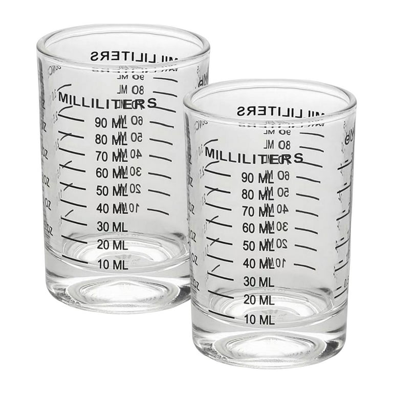 American Thickened Glass Ounce Measuring Cup 90ml Double Measuring