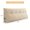 Beige, variant on Velvet triangular bed rest pillow with side pockets, removable cover, fits all bed sizes