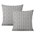 thumbnail image 1 of Elevate Home Style with Modern Boho Grey Flower Throw Pillow Covers - 16x16 Inch, Set of 2, 1 of 1