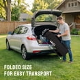 thumbnail image 2 of CROWN SHADES 5x5 Pop Up Canopy Tent Outdoor Canopy Tent Slanted Leg Instant Shelter with Carry Bag Red, 2 of 7