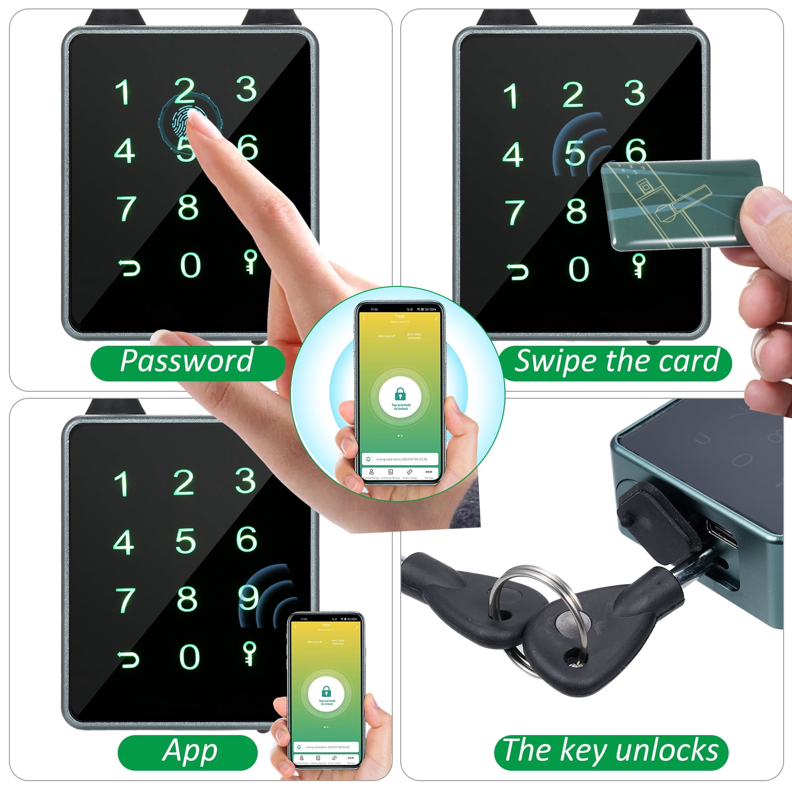 Smart Padlock,Water Resistant App Resistant App Enabled Bike Locker Padlock Padlock Bt Keypad Lock Enabled Bike Lock Water Resistant Padlock Bt Keypad Lock Padlock Dsfen