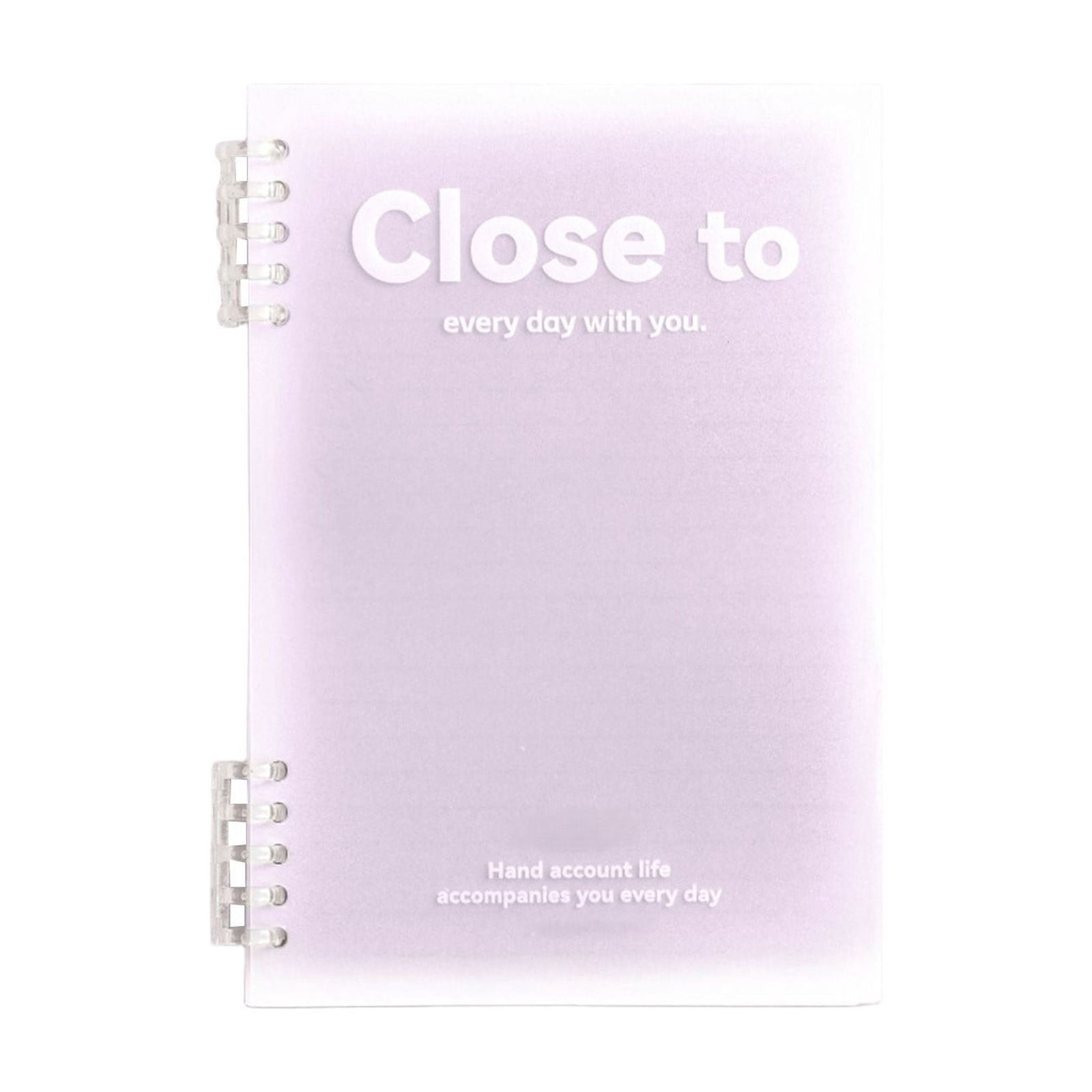 HBBKVI 2 Pack Notebook, B5 Horizontal Thickened Coil Notebook Excerpt Colorful Plastic Cover Notebook Quality Writing Paper No Additive