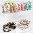 thumbnail image 3 of Bracelets Perlés pour Femmes en Argile Polymère, Perles Empilables Colorées, Ensemble de Bijoux Boho pour Plage d'Été, 3 of 4