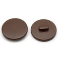 thumbnail image 1 of Handmake DIY High-foot Black Flat Craft Supplies Diy Spray Paint Buttons Sewing Material Accessories Decorative Resin Shank Button BROWN 25MM, 1 of 8