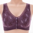thumbnail image 4 of Aofany Front Snap Bras for Older Women Front Closure Wireless Push Up Bras Full Coverage Wirefree Comfortable Everyday Sleep Bras, 36B/C-46B/C, 4 of 4