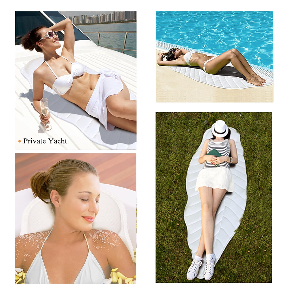  Full Body Spa Bath Pillow Mat, Bathtub Mattress Luxury