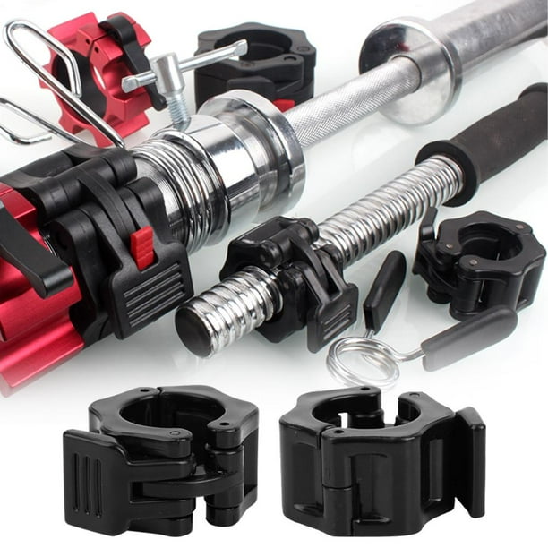 YLSHRF Barbell Collar Clip,1 Pair Plastic Barbell Dumbbell Lock Clamp
