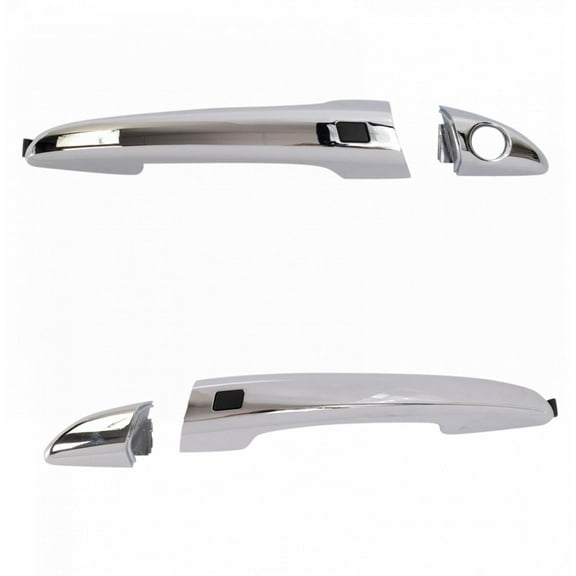 TRQ Left and Right Exterior Door Handle Set Fits 2015-2019 Hyundai Sonata DHA31303