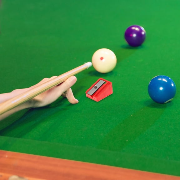 UPOUART Billiards Pool Accessories 5Pcs Compact Red Cue Tip Repairer for Professional Players 1.9x1.0x1.0in