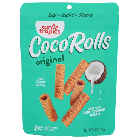Sun Tropics Original Coco Rolls, Dairy Free, Gluten Free & Non-GMO, 4 Ounce (Pack of 12)