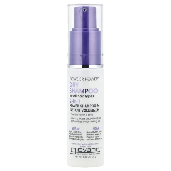 GIOVANNI Powder Power Dry Shampoo And Instant Volumizer- All Hair Types 1.7 Oz