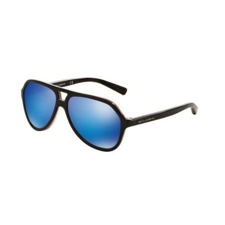 DOLCE & GABBANA Sunglasses DG 4201 299125 Blue/Red Fluorescent Stripe/Cam 52MM