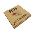 thumbnail image 1 of BluTable RMA661631253342 16 x 16 in. Kraft Stock Pizza Boxes - 50 per Bag, 1 of 1