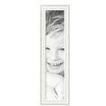 thumbnail image 2 of ArtToFrames 10" x 46" Majestic White Picture Frame, 10x46 inch Silver Wood Poster Frame (WOM-5198),  Pack, 2 of 7