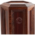 thumbnail image 2 of Handmade Rosewood Wooden Urns for Human Ashes Adult Large - Wooden Box Funeral Cremation Urns for Ashes Engraving (Rosewood, 11" x 6" x 6" - 250 lb), 2 of 3