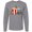 Athletic Heather, variant on Inktastic Movie Loving Bats with Popcorn and Soda Long Sleeve T-Shirt