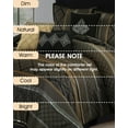 thumbnail image 3 of Lanco Geometric Black and Gold Comforter Set King Size , 7 Piece Jacquard Bedding Set , Ultra-soft, 3 of 7