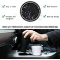 thumbnail image 4 of Yazoeia 4 PCS Bling Car Cup Coaster, 2.75 Inch Anti-Slip Anti-Scratch Cup Holder Insert Coaster, Sparkling Crystal Rhinestone Auto Cup Mat, Universal Interior Car Accessories (Black&AB), 4 of 6