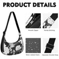 thumbnail image 5 of Adjustable Strap Crossbody Bag with Romantic Rose and Peony Pattern Vintage Boho Style Lightweight Nylon Suitable for Daily Use and Travel, 5 of 5