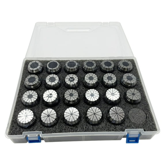 Techtongda ER40 Workholding Collets Set 1/8" to 1" For Milling Engraving Machine 23 Pcs