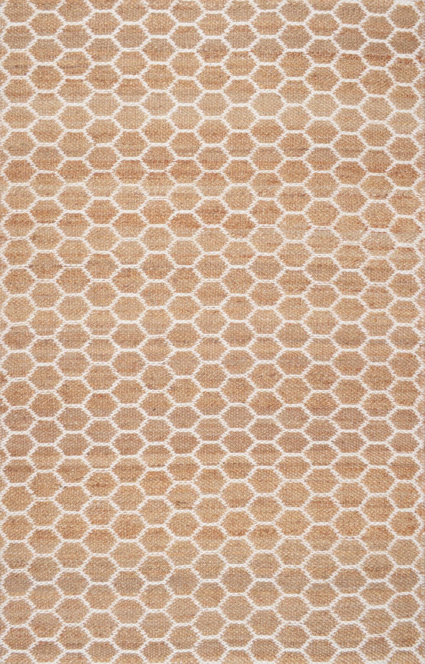 nuLOOM Alisha Honeycomb Reversible Jute Area Rug, 8' 6" x 11' 6", Natural