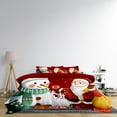 thumbnail image 4 of Teissuly Christmas Duvet Cover Single Size, Duvet Cover Set with Buttons Closure, Ultra Soft Washed Microfiber Bedding Comforter Cover with 2 Pillowcases for All Season Teissuly WER202311014212, 4 of 7