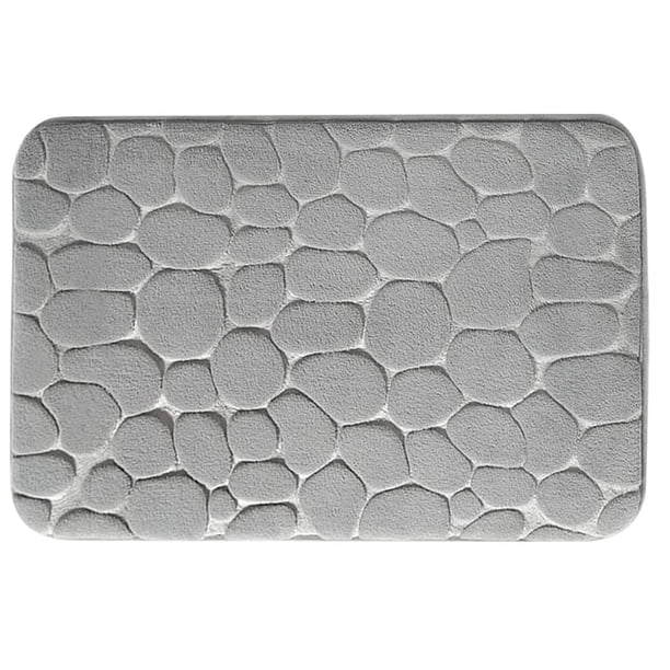 Alfombra Baño Adoquines en Relieve Accesorios Antideslizantes