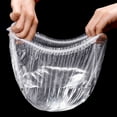 thumbnail image 4 of 100 Pcs Elastic Food Storage Cover,Fresh Keeping Bags,Plastic Bowl Covers Reusable,Stretch Plastic Wrap,Bowl Covers for Bread Proofing,Food Cover for Kitchen Outdoor Picnic,Clear, 4 of 7