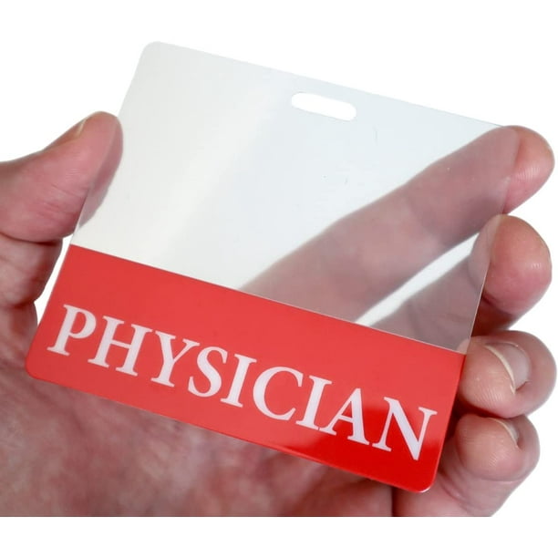 5 Pack Clear Badge Buddy Horizontal Hospital & Nurse ID Backer