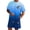 Z6-Dark Blue, variant on FUZHIQ Loose Fit Casual Men's Ombre Gradient 2 Piece Outfit Set Sunset Tree Print Short Sleeve T-Shirt & Shorts Summer Beach Holiday Outfit,XL