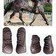 thumbnail image 4 of Botas de tendón de caballo, conjunto de patas traseras delanteras, entrenamiento de equitación, salto, absorción de golpes, protectores de aj Marrón XL Baoblaze Botas de tendón de caballo, 4 of 8