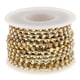 thumbnail image 2 of Cadena con cierre de copa de cristal AB Strass, cosida a mano, 10 metros SS12 / 3 mm, dorado Oro, 2 of 9