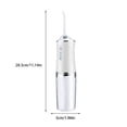 thumbnail image 3 of Seitruly Irrigador bucal Lavadora de Herramienta de hilo DC3.7V Tamaño compacto Ajustable Cuidado de la salud 80-120PSI Máquina de cuidado de los oídos Blanco Seitruly CE014704-02, 3 of 6