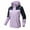 Purple, variant on Winter Warm Windproof Zip Up Jackets for Womens Windproof Plush Insulation Long Sleeved Hooded Casual Coat
