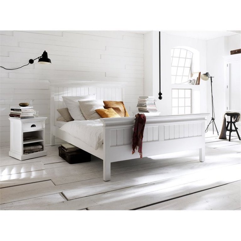 Nova Simple Modern Kids Bedroom Furniture Children Bed White