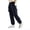 Navy, variant on Boys Winter Down Pants Insulated Trousers With White Windproof Outdoor Play Casual Joggers For Toddlers Kids Youth Children School Casual Cargo Pants Sizes 5-6 Years(Black)