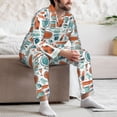 thumbnail image 7 of Sikiie Cute Tableware Mens Pajama Set, Soft Warm Long Sleeve Sleepwear, Cozy Button-Down Pjs for Men-XX-Large, 7 of 7