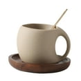 thumbnail image 2 of DOLITY Ceramic Coffee Mug 250ml Coffee Cup for Restaurant Family Afternoon Tea Time with Saucer, 2 of 9