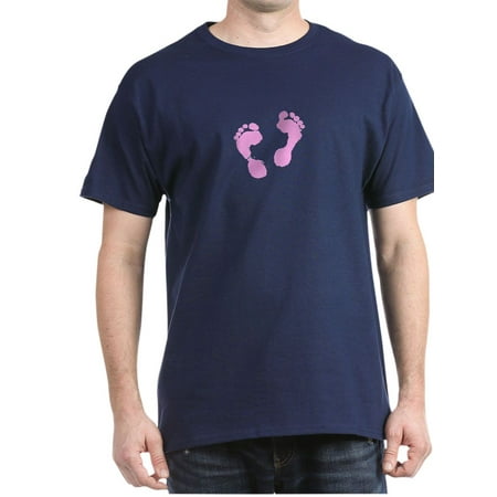

CafePress - Cute Pink Baby Girl Footprints Maternity D T Shirt - 100% Cotton T-Shirt