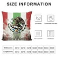 thumbnail image 5 of JEUXUS Mexican Flag Eagle Flag Plush Throw Pillow Covers , Sofa Bedroom Cushion Cover, Suitable for Sofa, Bed, Living Room Decorative Pillowcase, 5 of 5