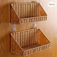 thumbnail image 3 of Plastic Wicker Hanging Basket Wall Mount Storage Baskets for Kitchen Organizing Fruit, Onion, Potato, Vegetable, Hanging Fruit Baskets for Kitchen Counter/Pantry/Cabinet 1PC, 3 of 7