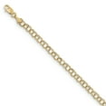 thumbnail image 1 of 10K Or Jaune Creux Double Lien Charme Bracelet, 1 of 1