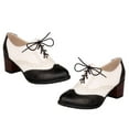 thumbnail image 1 of 1 par de zapatos de señora, elegantes, de tacón alto, con cordones., 1 of 6