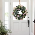 thumbnail image 4 of Wedding Wreath Welcome Sign for Front Door, Wall Hanging Decor Boho Spring Wreaths, Porch Wreath Outdoor Garden Yard Artificial Wreath, 4 of 6