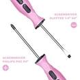 thumbnail image 3 of 7-Piece Pink Tool Kit, Household Tool Set for women, Basic Hand Tools for Home Maintenance & Repairing, Includes Small Tool Bag, 3 of 7
