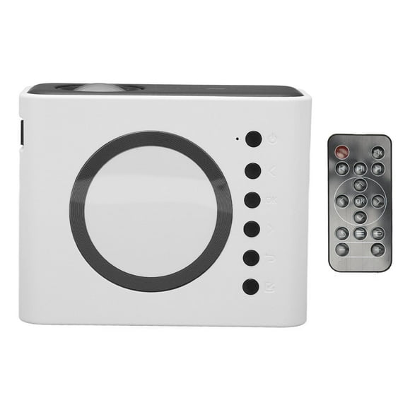 Mini Proyector, Imagen De Reflexión Difusa Fuente De Alimentación Móvil Resolución 1920X1080 Proyector De Películas Para Exteriores Con Control Remoto Para Sala De Estar Para
