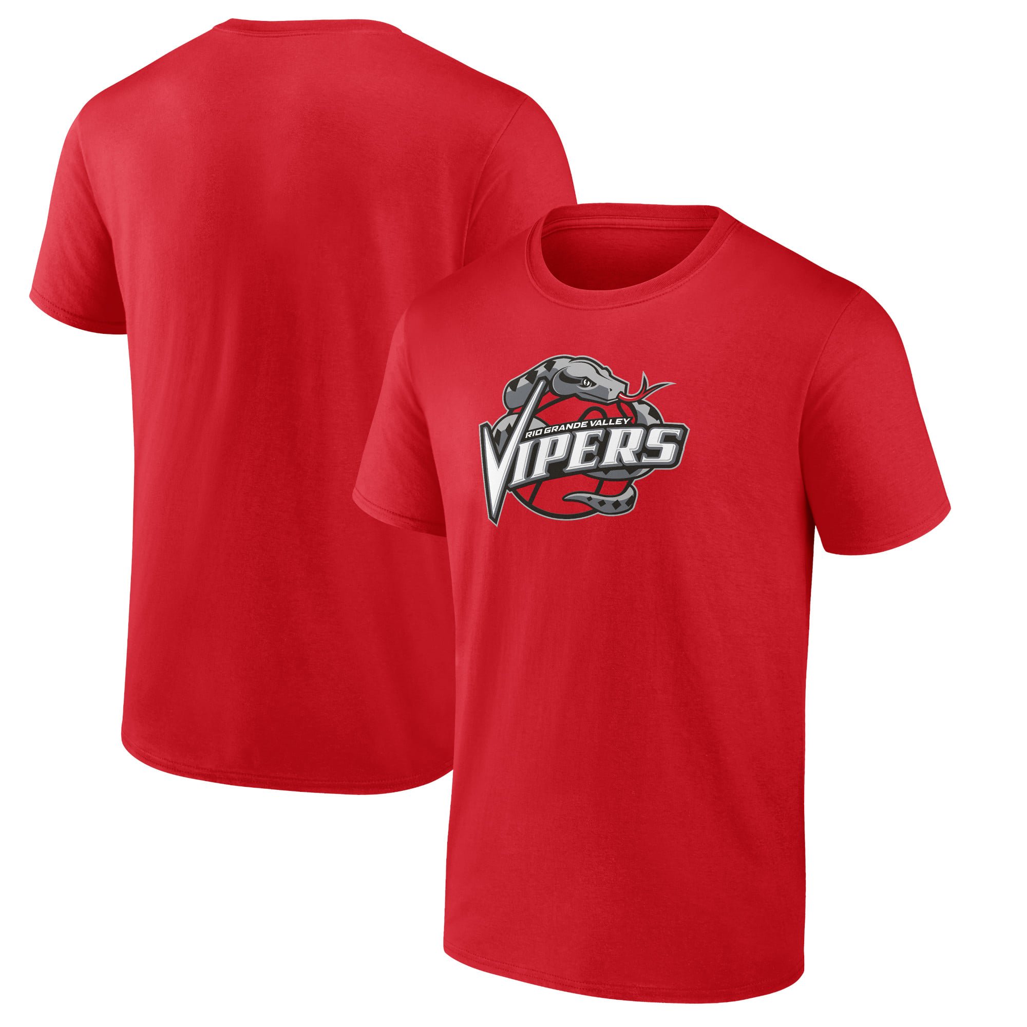 Men's Red Rio Grande Valley Vipers Logo T-Shirt