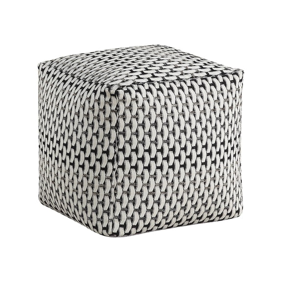 Lexicon Trent Jacquard Pouf in Multi-color