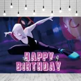 thumbnail image 5 of Decoración de fiesta temática de Spider Man Gwen para mujer, vajilla de chica araña, platos de papel, tazas, bandera para pastel, globos para Baby Shower, recuerdos para niños, 5 of 5