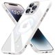 thumbnail image 1 of Entronix Funda Magnética Clarity Compatible con iPhone 15 Pro Max: Carcasa Transparente, Fina y Resistente a los Golpes con Anillo Magnético, Color Blanco, 1 of 7